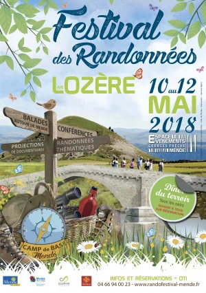 Affiche Festival des randonnées de Mende en Lozère