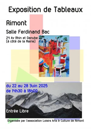 Affiche Exposition de Tableaux