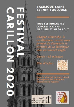 Affiche Festival de Carillon 2020, Basilique Saint Sernin Toulouse
