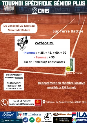 Affiche TOURNOI SENIOR PLUS