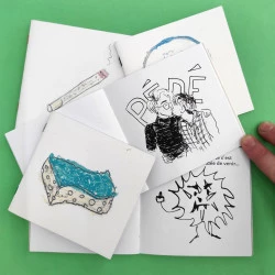 Tra·onche - Tra·onche, Livrets de bandes dessinés conçues, imprimés et reliés par l'artiste (10x10cm), en cours depuis 2019