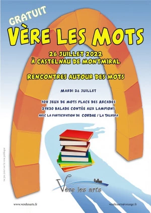 Affiche Recontre autour des mots : jeux de mots et balade contée aux lampions