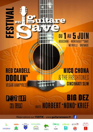 Affiche 13ème FESTIVAL GUITARE EN SAVE