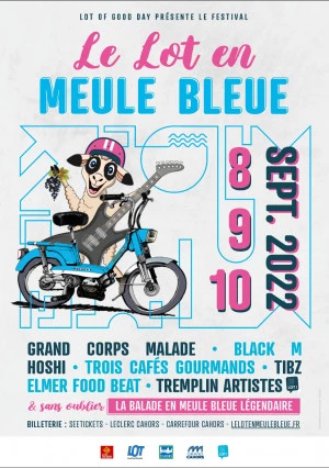 Affiche Festival - "Le Lot en meule Bleue" 