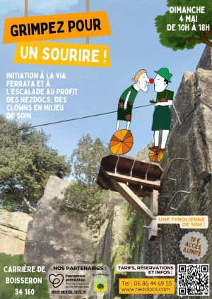 Affiche "Grimpez pour un sourire"