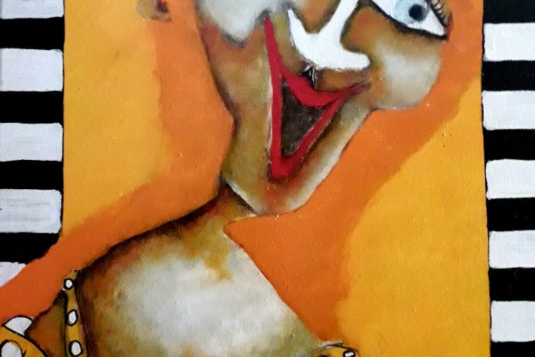 fou de joie 2019 - 40 x 60cm huile/lin - 400€ 