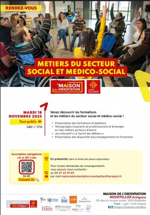 Affiche Métiers du secteur social et médico-social