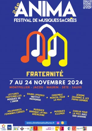 Affiche ANIMA 24ème Festival de Musiques Sacrées