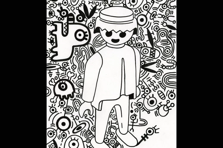 Playmobil - Technique mixte - Olivier Daumas 