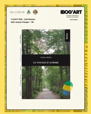 Affiche IBOG'ART – Café littéraire avec Nadia Origo autour de son oeuvre Le Voyage d'Aurore