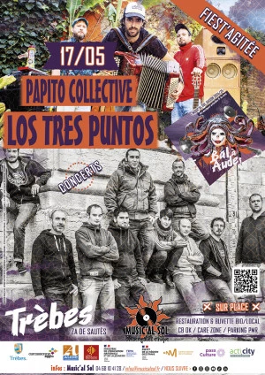 Affiche PAPITO COLLECTIVE + LOS TRES PUNTOS - Concerts Fiest'agitée