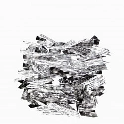 Gneiss 1 - Gravure sur gomme 70 x 50 cm - Caroline Garcia 