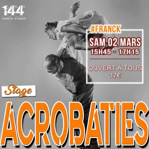 Affiche Stage d'Acrobaties