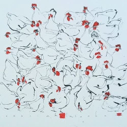 L'agora - 52x52 Encres colapen