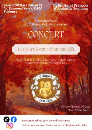 Affiche Concert - Les jours à venir chantent déjà