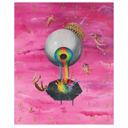 Artifex Populusque Nemausensis (Teh vé tous ces jobis qui s'espalanquent) - Acrylique sur toile - 80x100cm - 2024