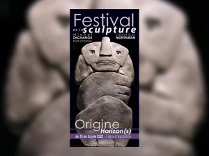 Affiche Festival de la Sculpture "HORIZONS – ORIGINES"