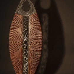 21DM0305 - Pin douglas / Acier - Jean-Michel RIBEYROLLES Sculpteur - Benoit FRETE Photographe 