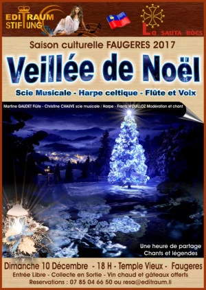 Affiche Veillée de Noël aux bougies