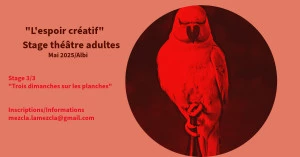 Affiche L'espoir créatif-Stage théâtre adultes