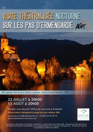 Affiche Visite théâtralisée nocturne - Sur les pas d'Ermengarde