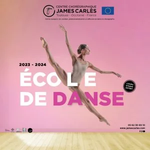 Affiche École de Danse Saison 2023 - 2024 au Centre Chorégraphique James Carlès
