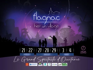 Affiche Spectacle son et lumière : hier, un village