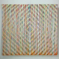 Perspective carrée - Acrylique // 110x120cm // - Pauline Monnet 