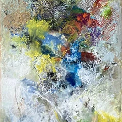 Fatum Hominis Encaustique - 150 x 50 cm sur bois - Collection privée 