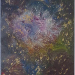 Fantasia - huile sur toile à la brosse 80x64 - R.M. Rose e Guid'Arts 