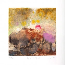Echos du vivant - Huile sur papier, 55 cm x 55 cm, 2013