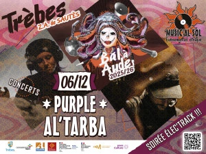 Affiche Soirée électro – le 6 décembre – DJ sets de AL'TARBA + PURPLE