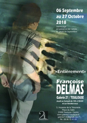 Affiche Exposition Françoise Delmas Peintre