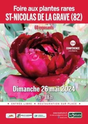 Affiche La Salicaire - 60ème Foire aux plantes rares et de collection- 26 mai 2024