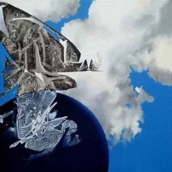 i am given to bizarre hospitalities, 1 - acrylique sur toile 40cmx40cm - élise eid 