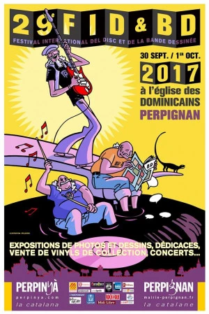 Affiche Festival International Del disc et de la Bande Dessinée