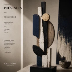 Présence Ii - Bois de récupération peinture acrylique