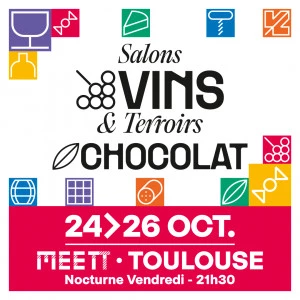 Affiche Salon Vins & Terroirs, Chocolat & Gourmandises