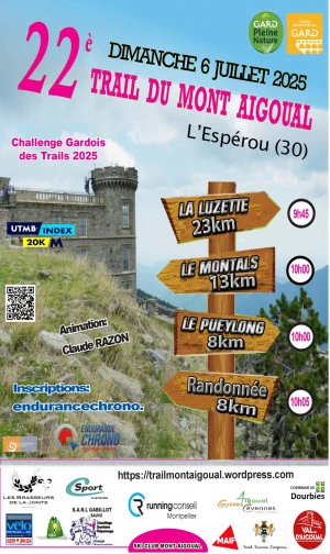 Affiche 22° Trail du Mont-Aigoual - L'ESPEROU (30)