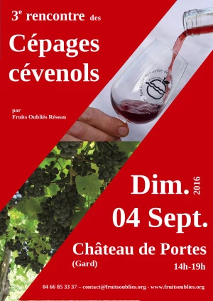Affiche 3è rencontre des cépages cévenols