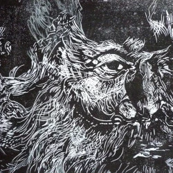 Express your Marx. Détail - Linogravure