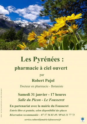 Affiche Les Pyrénées, pharmacie à ciel ouvert.