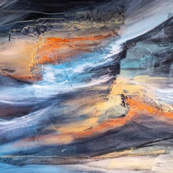 Alter Ego - technique mixte, collage et acrylique sur toile, 92x73, 2020