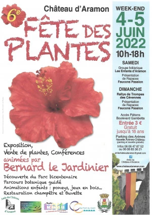 Affiche 6ème Fête des Plantes du Château d'Aramon