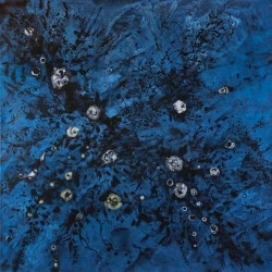 Le jardin du temps perdu, Nuit XVII. - Acrylique sur toile. 100 x 100 cm. 2021 - odile cariteau 