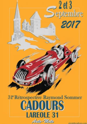 Affiche Rétrospective Raymond Sommer