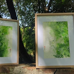 se mettre au vert - aquarelle