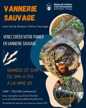 Affiche Stage : Vannerie Sauvage