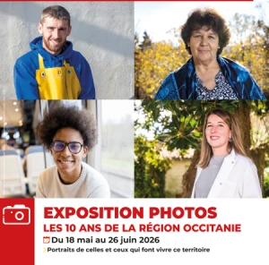 Affiche Exposition photos les 10 ans de la Région Occitanie 