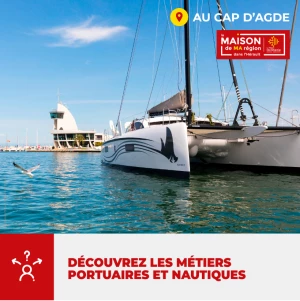 Affiche Découvrez les métiers portuaires et nautiques.